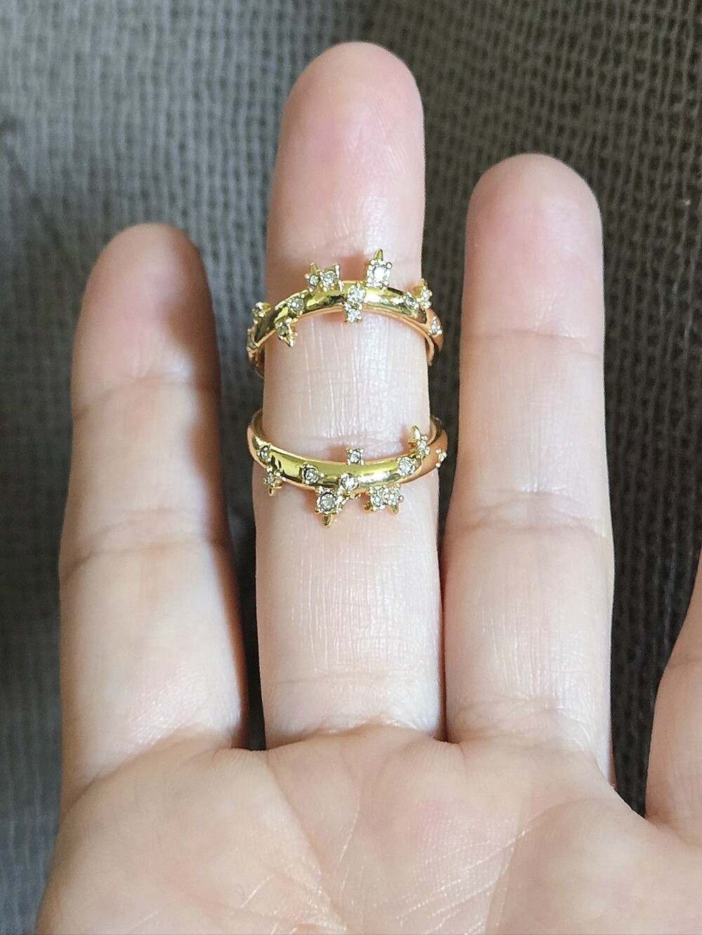 Alexis Bittar Double✌️ Banded Gold💛 Satellite🛰 Ring💍 - Picture 11 of 16